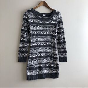 ✨$7 CLEAR-OUT✨ Garage Comfy Stretch Knit Stripe Scoop Neck Mini Dress Grey